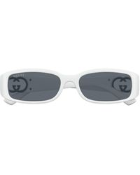 Gucci - Eyewear Rectangular Logo Sunglasses - Lyst