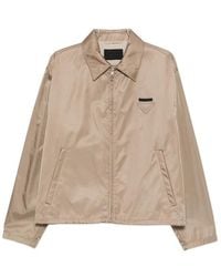 Prada - Neutrals Jackets - Lyst