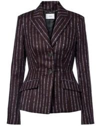 Erdem - Pinstripe Wool And Mohair Blazer - Lyst