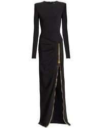 Balmain - Zip Slit Dress - Lyst