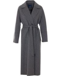 Max Mara - Belted Wool Wrap Coat - Lyst