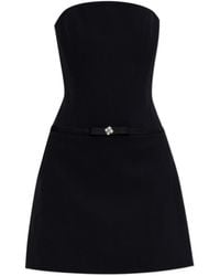 Versace - Bow-Detailing Mini Dress - Lyst