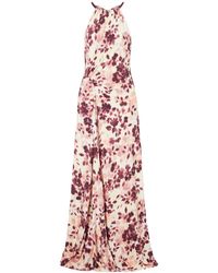 Jonathan Simkhai - Cerin Printed Jersey Halterneck Gown - Lyst