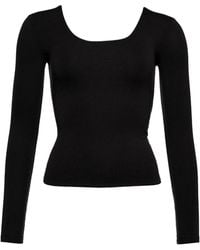 Eres - Twist-Back Long-Sleeved Top - Lyst