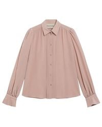 Valentino - Button-Up Puff-Sleeved Blouse - Lyst