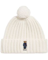 Polo Ralph Lauren - Bear Rib Pom Pom Beanie - Lyst