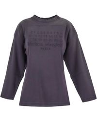 Maison Margiela - Long-Sleeved Crewneck Sweatshirt - Lyst
