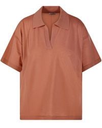 Roberto Collina - Fine-Knit V-Neck T-Shirt - Lyst