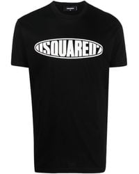 DSquared² - Logo Printed Crewneck T-Shirt - Lyst