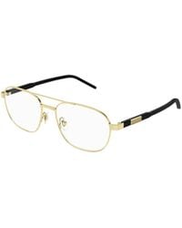 Gucci - Eyewear Pilot Frame Glasses - Lyst