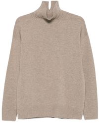 Seventy - High-Neck Knit Sweater - Lyst