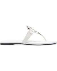 Tory Burch - Miller Logo Plaque Sandals - Lyst