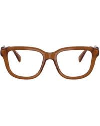 Miu Miu - Eyewear Rectangle Frame Glasses - Lyst