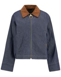 Barbour - Zipped Denim Jacket - Lyst