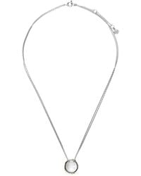 Tory Burch - Logo Charm Necklace - Lyst
