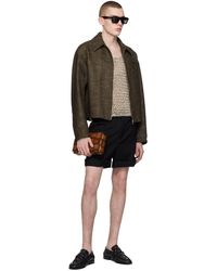 Bottega Veneta - Sartorial Grain De Poudre Shorts - Lyst