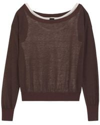 BOSS - Fine-Knit Layered-Effect Sweater - Lyst