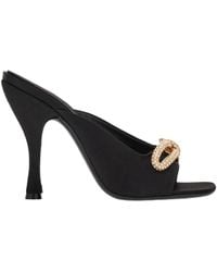 Ferragamo - Ferragamo Embellished Bow-Detailed Slip-On Mules - Lyst
