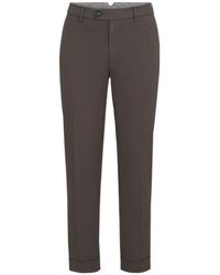 Brunello Cucinelli - Garment-Dyed Italian Fit Trousers - Lyst