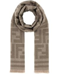 Fendi - Ff Jacquard Scarf - Lyst