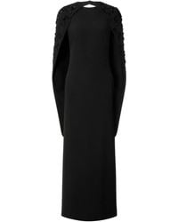 Alberta Ferretti - Bead Embellished Open-Back Maxi Dress - Lyst