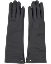 Gianni Chiarini - Logo-Rivet Leather Gloves - Lyst