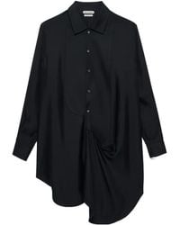 JW Anderson - Jw Anderson Tuxedo Drape Shirt Dress - Lyst