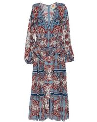 FARM Rio - Paisley-Print Tiered Maxi Dress - Lyst