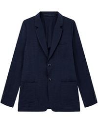 Giorgio Armani - Textured Single-Breasted Blazer - Lyst