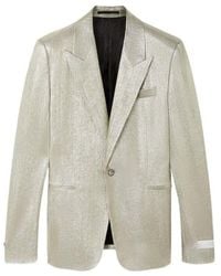 Versace - Lurex Thread Single-Breasted Blazer - Lyst