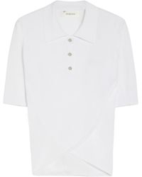 Sportmax - Button Detailed Short-Sleeved Polo Top - Lyst