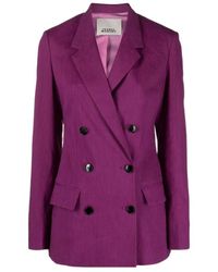 Isabel Marant - Double-Breasted Buttoned Blazer - Lyst