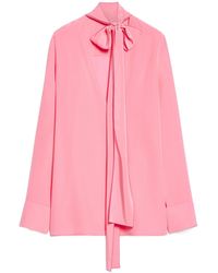 Sportmax - Silk Blouse With Sash - Lyst