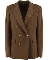 Tagliatore - Double-Breasted Tailored Blazer - Lyst