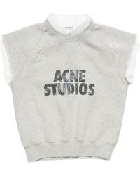 Acne Studios - Logo Layered Sleeveless Sweatshirt - Lyst