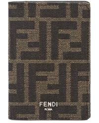 Fendi - Logo Monogram Bi-Fold Wallet - Lyst