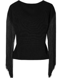 Altuzarra - May Fringed Stretch-Knit Top - Lyst