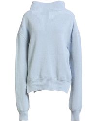 Rick Owens - Medium-Thick High-Neck Wool Sweater - Lyst