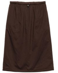 Prada - Cotton And Re-Nylon Reversible Midi Skirt - Lyst