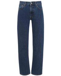JW Anderson - Jw Anderson Logo Patch Straight-Leg Jeans - Lyst