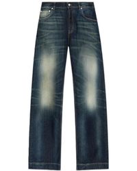 McQueen - Vintage Effect Straight-Leg Jeans - Lyst
