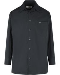 MM6 by Maison Margiela - Button-Up Long-Sleeved Shirt - Lyst