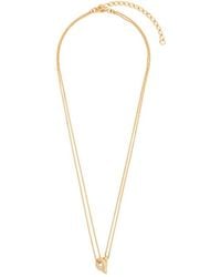 Ferragamo - Ferragamo Gancini Pendant Necklace - Lyst