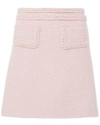 Giambattista Valli - High-Rise Wool-Blend Miniskirt - Lyst