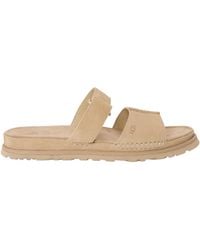 UGG - Logo Detail Flat Sandals - Lyst