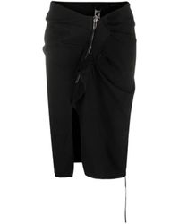 Rick Owens - Zip-Detail Pencil Skirt - Lyst