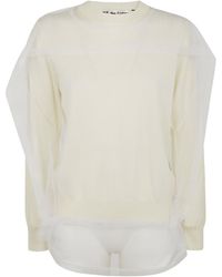 Comme des Garçons - Comme Des Garçons Tulle Jumper - Lyst