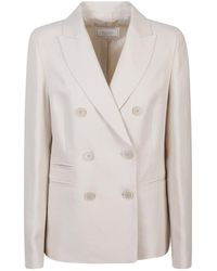 Peserico - Double-Breasted Tailored Jacket - Lyst