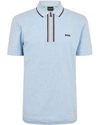 BOSS - Solid Polo Shirt - Lyst
