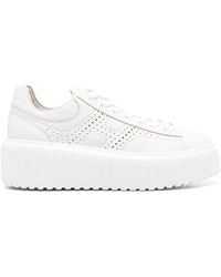 Hogan - Side H Perforated Detailed Sneakers - Lyst